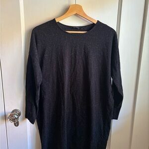 Marimekko Black Tunic with Subtle White Speckles